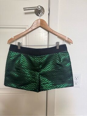 sass & bide Emerald Chevron High-Waist Shorts